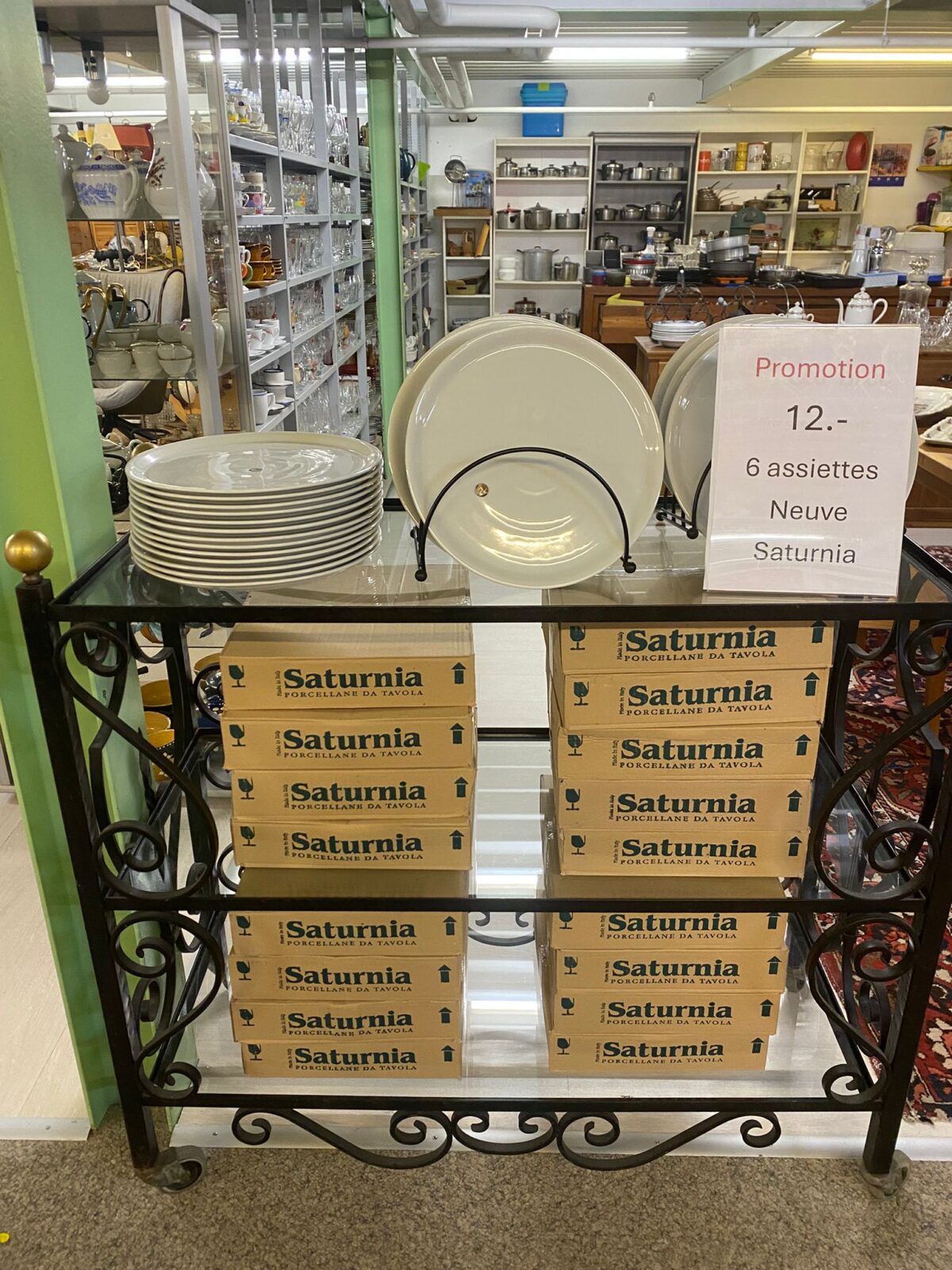 6x asiettes à pizza Saturnia neuves dans carton / plusieurs cartons disponibles – Image 2