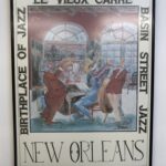 Affiche d'un groupe de jazz en Nouvel Orléan