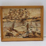 Tableau en écorce d'arbre