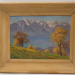 Peinture de paysage alpin