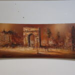 Peinture représentant l'Arc de Triomphe