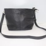 Sac en cuir noir