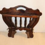 Porte revue en bois pliable