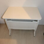 Table basse blanche ancien berceau