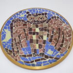 Assiette décorative en mosaïque