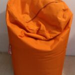 Pouf orange "Meubles Decarte"