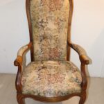 Fauteuil tissu fleuris