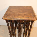 Table gigogne pieds torsadés