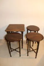 Table gigogne pieds torsadés – Image 2