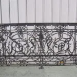 Barrière en fer forgé